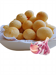     - P?o de queijo sabor alho