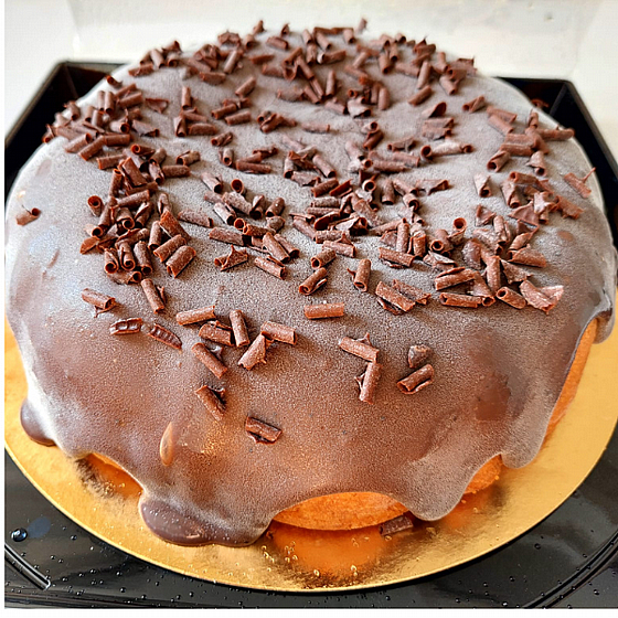 Bolo de cenoura com brigadeiro - ���� ��� ��������� M
