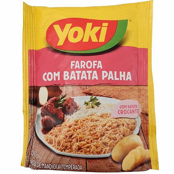 Farofa com batata palha